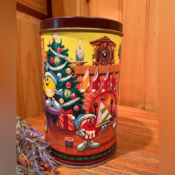 1994 M&M's Christmas Tin Vintage - Picture 2 of 9